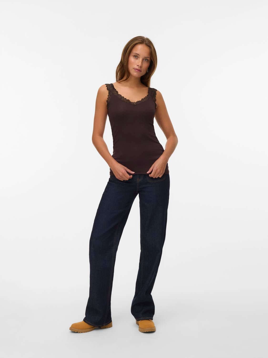 VMROSA Top - Chocolate Torte - VERO MODA & VILA Bergvik